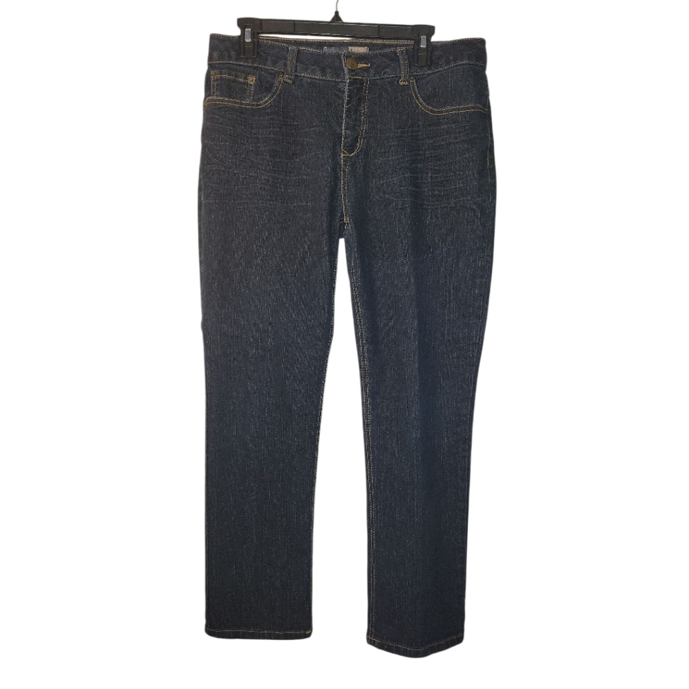 Beau Jeans Petite Straight Leg Jeans, Dark Wash, 12P EUC